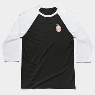 White Raddish Closed Eye (small) Baseball T-Shirt